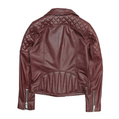 Women’s Oxblood Oklahoma Nappa Leather Biker Jacket Frye Online