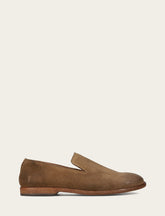 Men's Ash Waxed Suede Chris Venetian Loafers Frye For Sale
