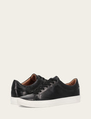 Men's Black Astor Low Lace Slip On Sneakers Frye USA
