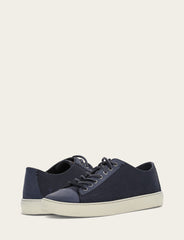 Men's Indigo Astor Cap Toe Low Lace Sneakers Frye For Sale
