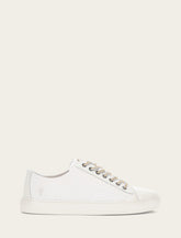 Men's White Astor Cap Toe Low Lace Sneakers Frye USA
