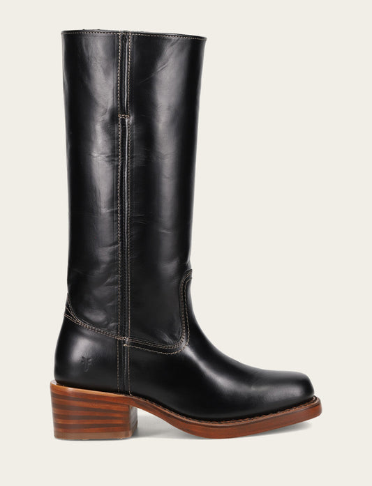 Women's Campus 14L Jet Black Boots Frye Discount