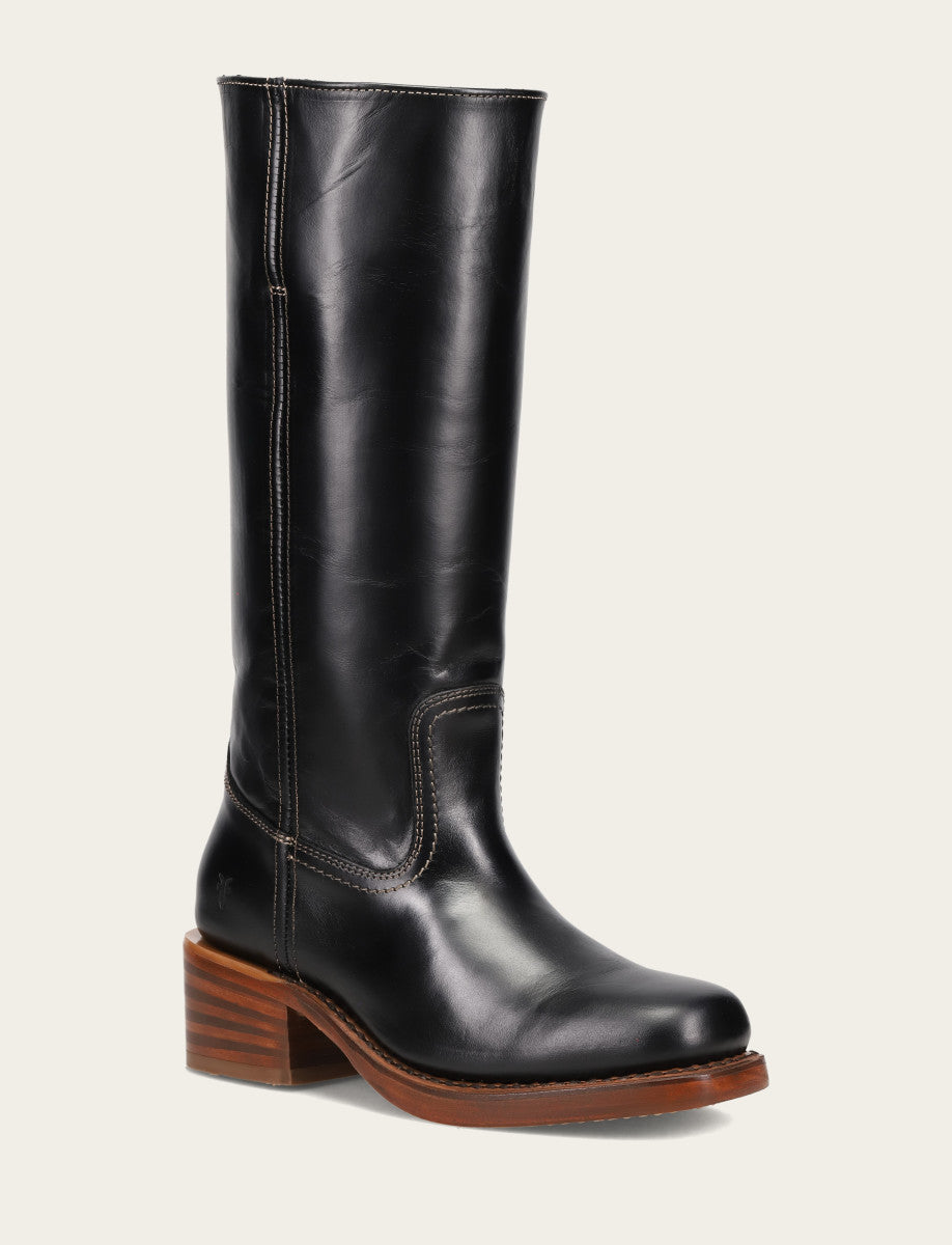 Women's Campus 14L Jet Black Boots Frye Discount