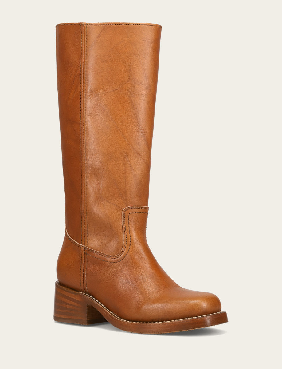 Women's Saddle Campus 14L Wide Calf Boots Frye Outlet