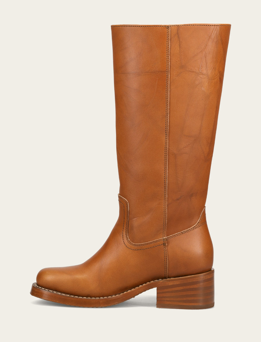 Women's Saddle Campus 14L Wide Calf Boots Frye Outlet