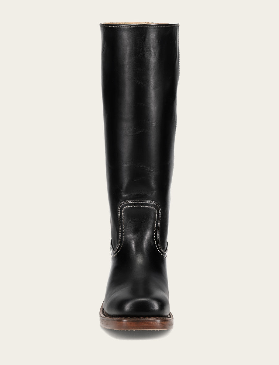Women's Campus 14L Jet Black Wide Calf Boots Frye