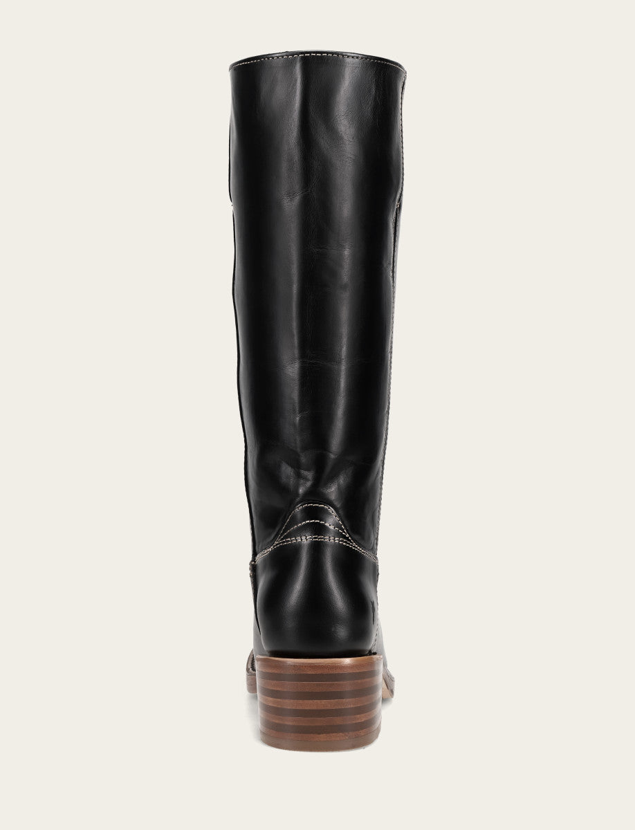 Women's Campus 14L Jet Black Wide Calf Boots Frye