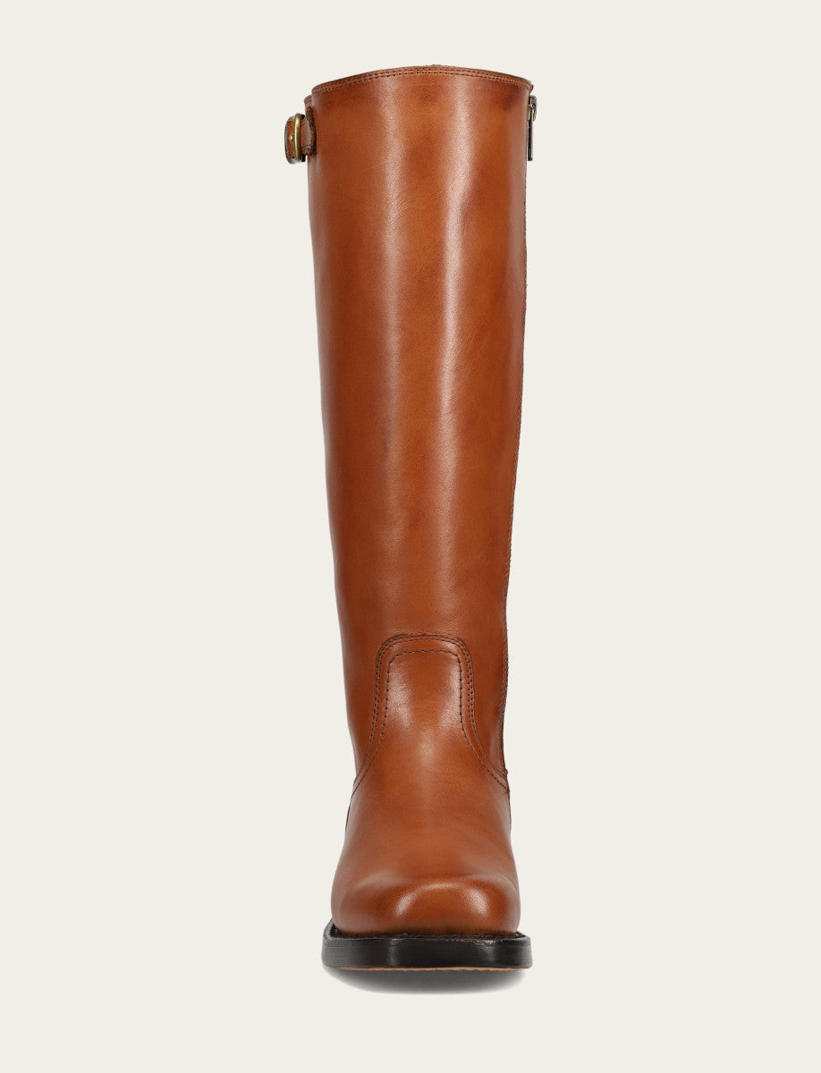 Women's Cognac Campus Low Heel Tall Riding Wide Calf Boot Frye Online