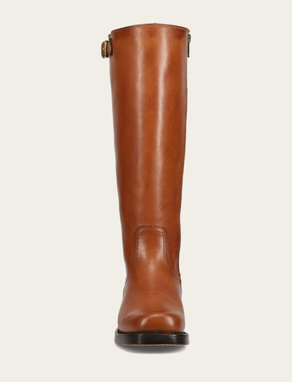 Women's Cognac Campus Low Heel Tall Riding Wide Calf Boot Frye Online
