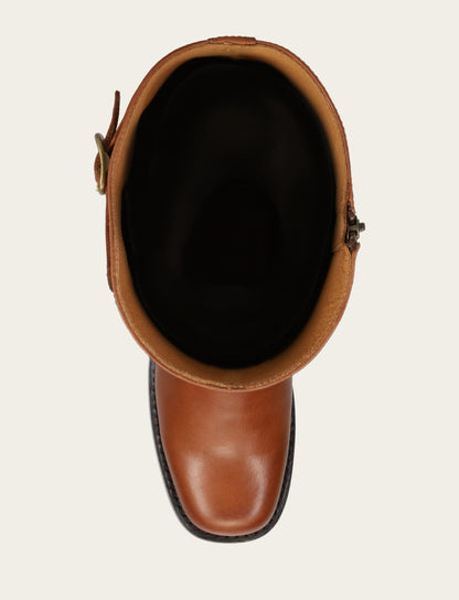 Women's Cognac Campus Low Heel Tall Riding Wide Calf Boot Frye Online