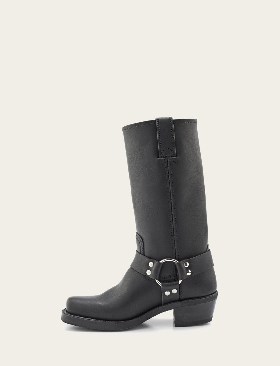 Women's Black Harness 12R Boots Frye Sale