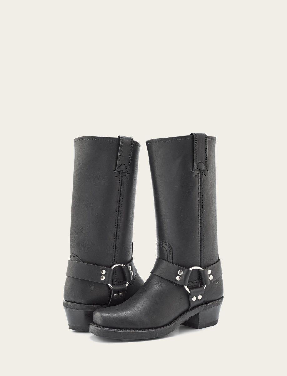 Women's Black Harness 12R Boots Frye Sale