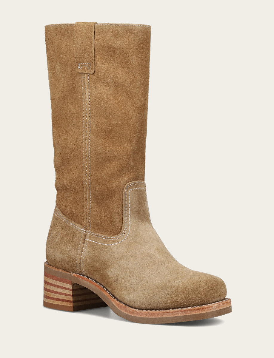 Women's Tan Buck Campus 12R Boots Frye us