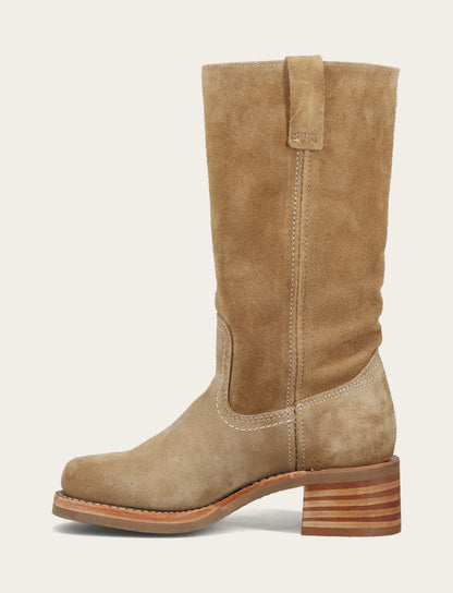 Women's Tan Buck Campus 12R Boots Frye us