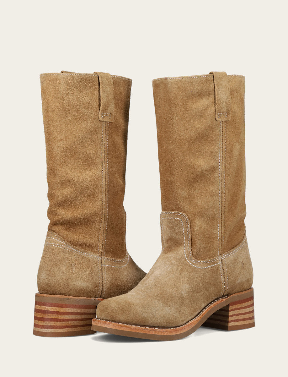 Women's Tan Buck Campus 12R Boots Frye us