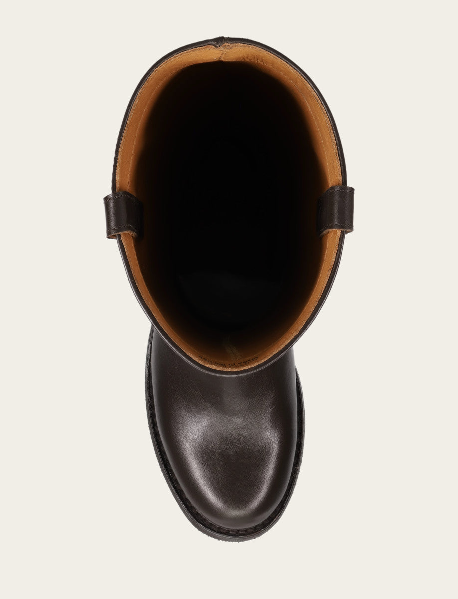 Women's Dark Brown Viv Riding Boot Frye Discount