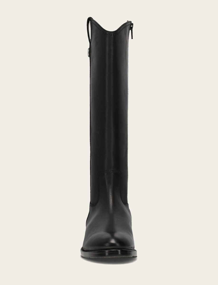 Women's Black Melissa Button Tall Inside Zip Wide Calf Boot Frye On sale
