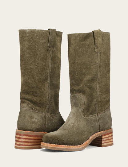 Women's Olive Campus 12R Boots Frye For Sale