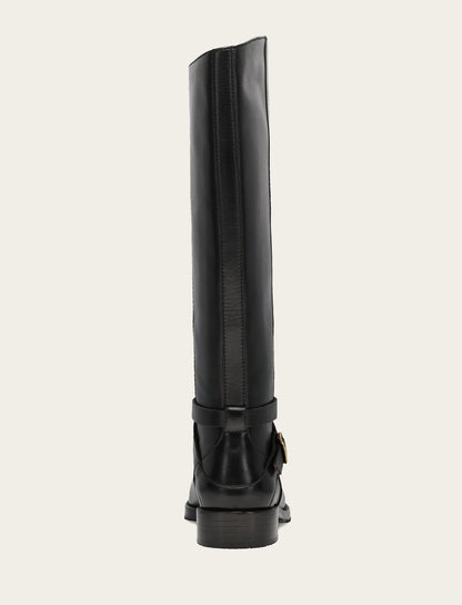 Women's Black Melissa Belted Riding Boot Frye Outlet