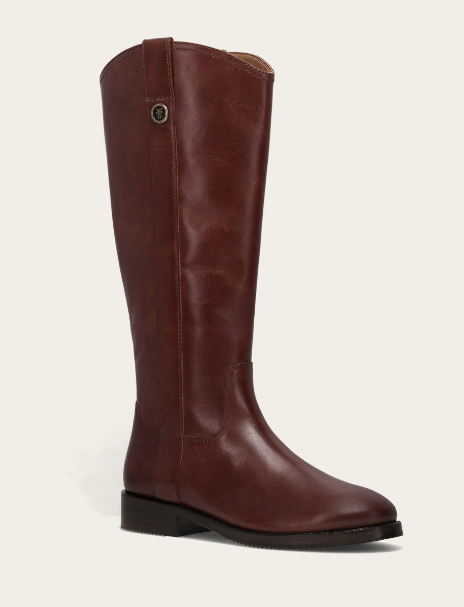 Women's Saddle Melissa Button Tall Inside Zip Wide Calf Boot Frye Near me