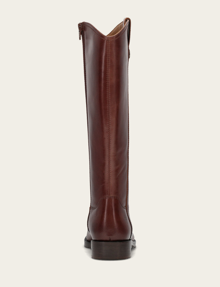 Women's Saddle Melissa Button Tall Inside Zip Wide Calf Boot Frye Near me