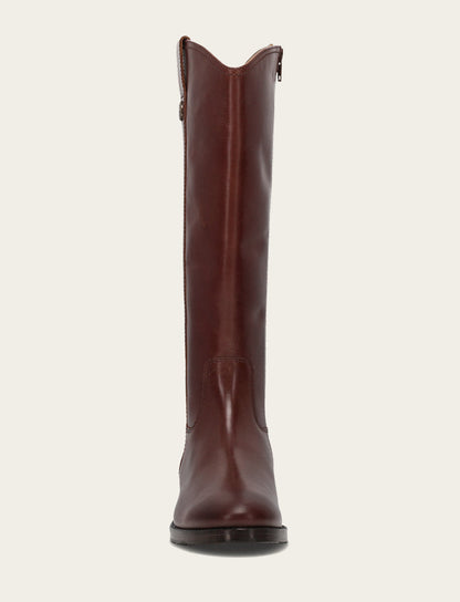 Women's Saddle Melissa Button Tall Inside Zip Boot Frye