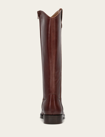 Women's Saddle Melissa Button Tall Inside Zip Boot Frye