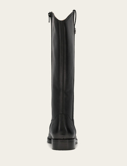 Women's Black Melissa Button Tall Inside Zip Boot Frye Sale
