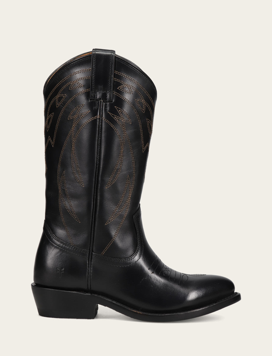 Women's Black Billy Pull On Deco Stitch Boots Frye Outlet