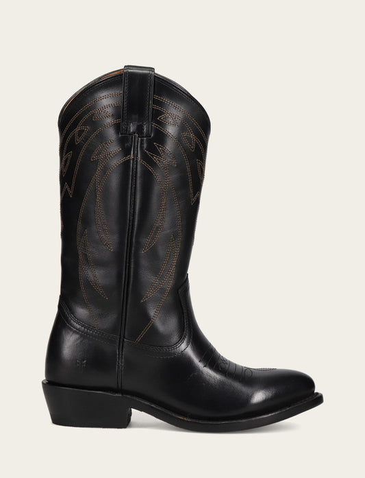 Women's Black Billy Pull On Deco Stitch Boots Frye Outlet