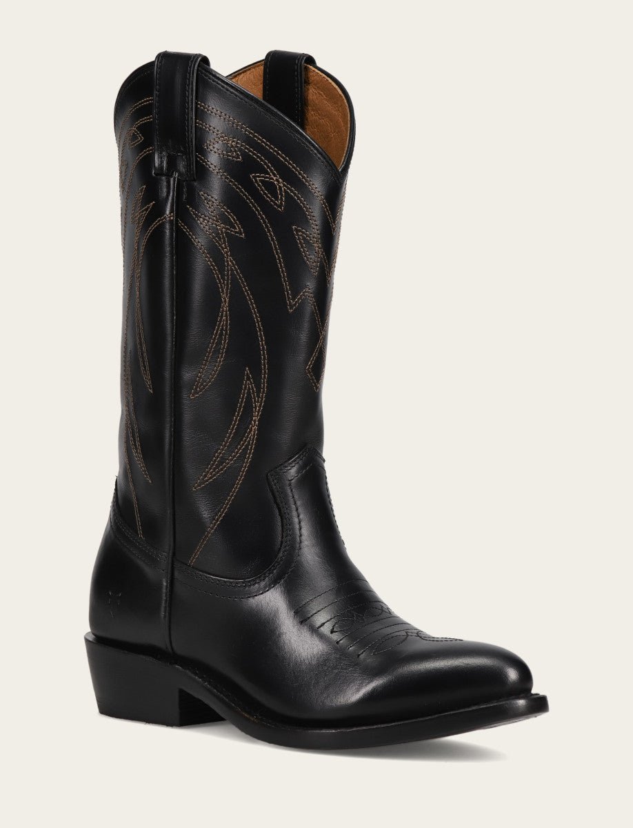 Women's Black Billy Pull On Deco Stitch Boots Frye Outlet