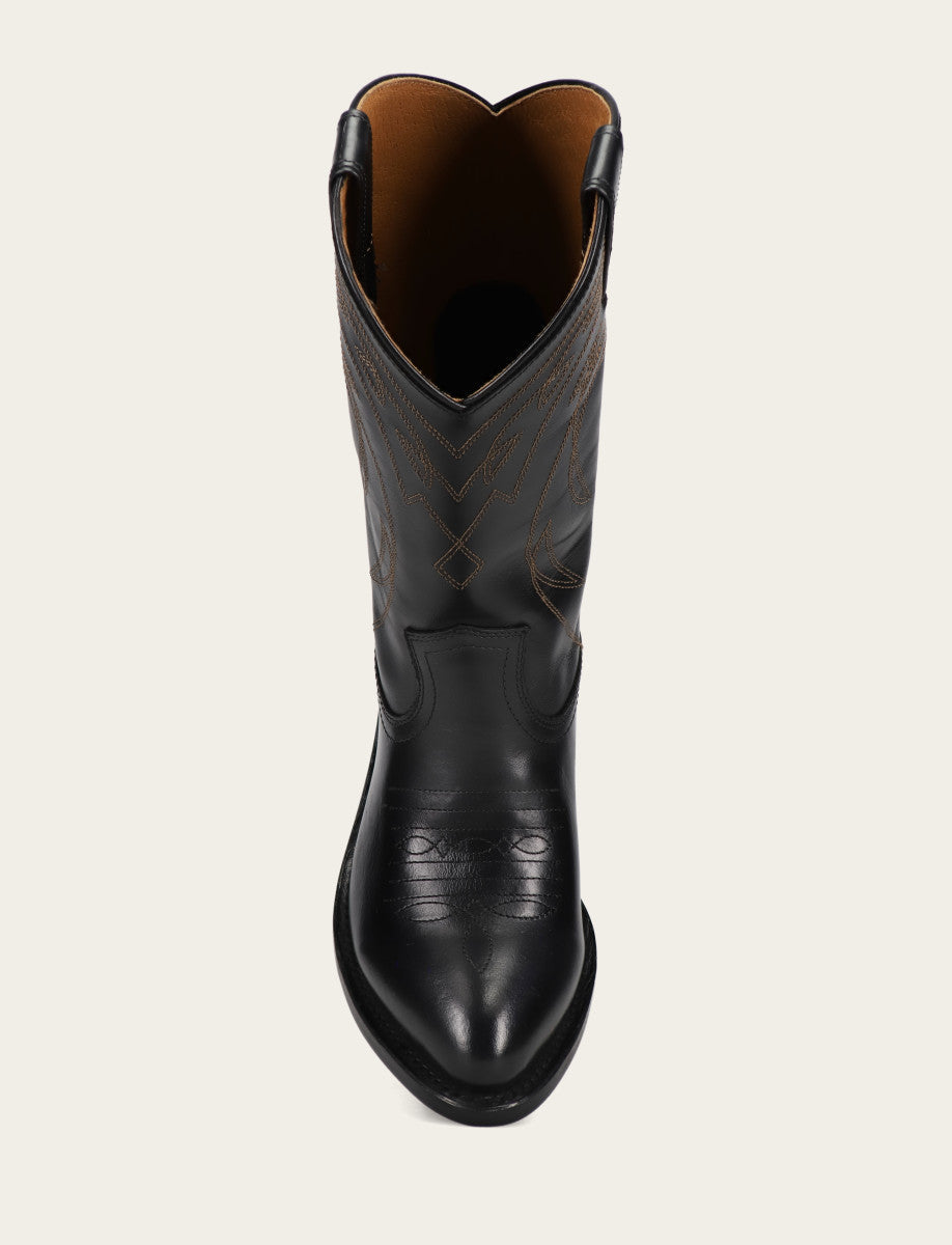 Women's Black Billy Pull On Deco Stitch Boots Frye Outlet