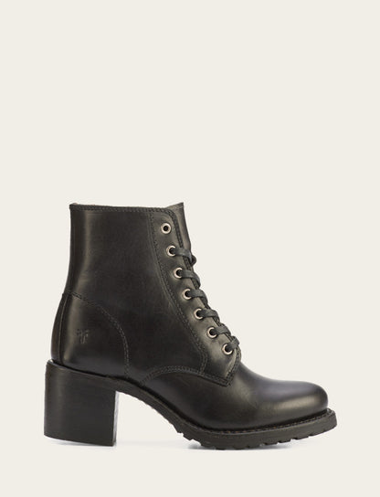 Women's Black Sabrina 6G Lace Up Boots Frye Online