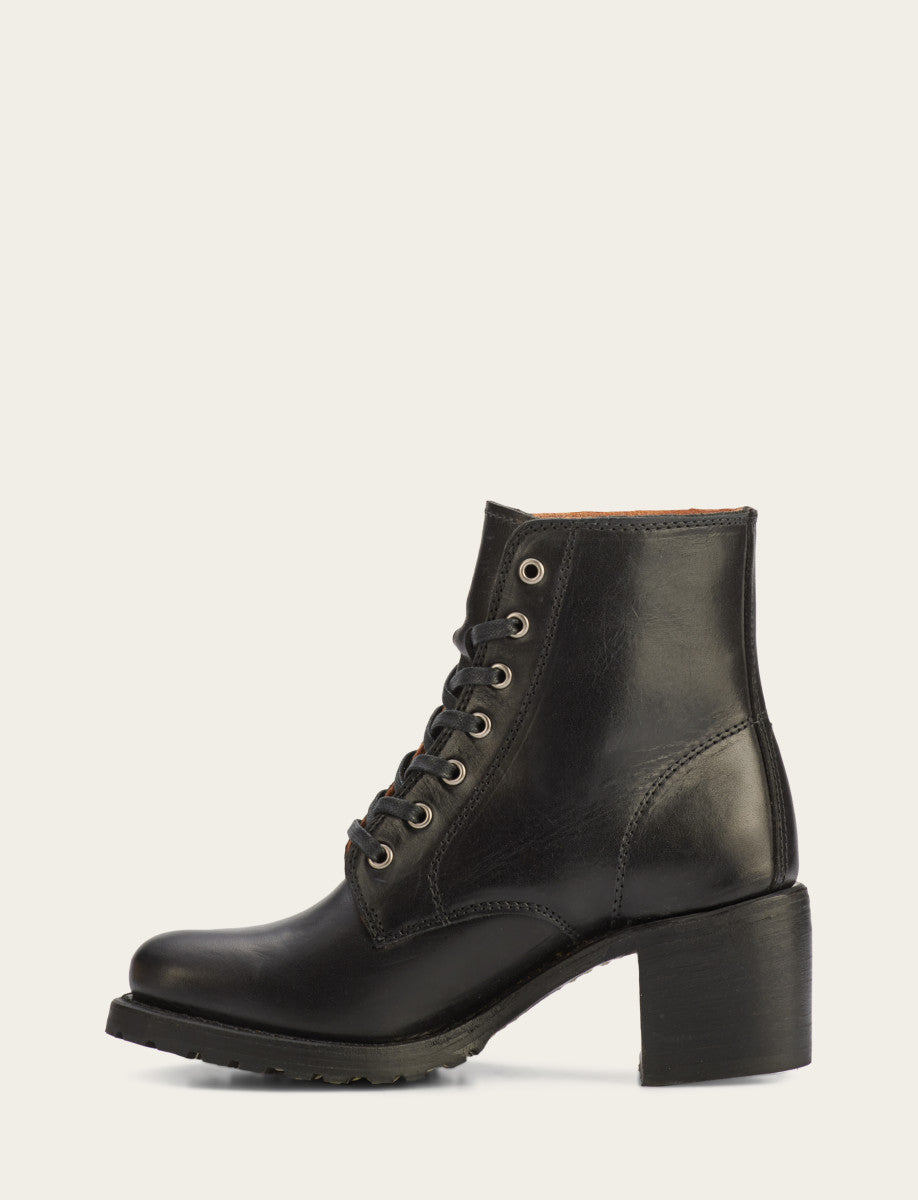 Women's Black Sabrina 6G Lace Up Boots Frye Online