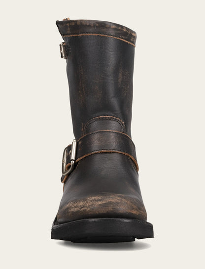 Women's Distressed Black Viv Short Engineer Boot Frye Sale