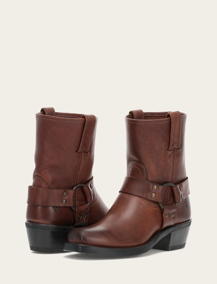 Women's Cognac Harness 8R Boots Frye On sale