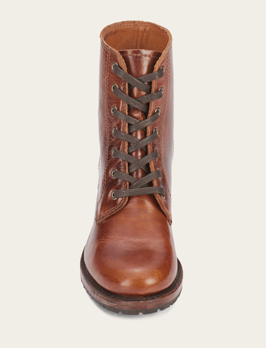 Women's Cognac Sabrina 6G Lace Up Boots Frye For Sale