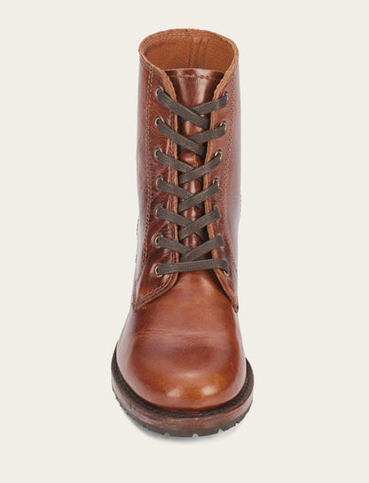 Women's Cognac Sabrina 6G Lace Up Boots Frye For Sale