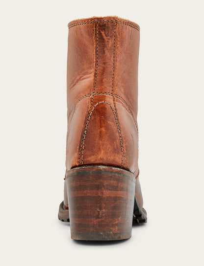 Women's Cognac Sabrina 6G Lace Up Boots Frye For Sale