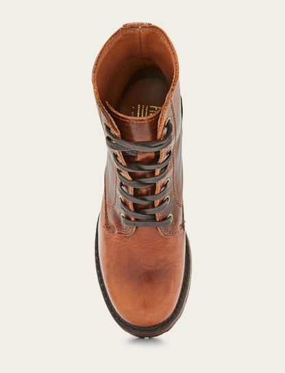 Women's Cognac Sabrina 6G Lace Up Boots Frye For Sale