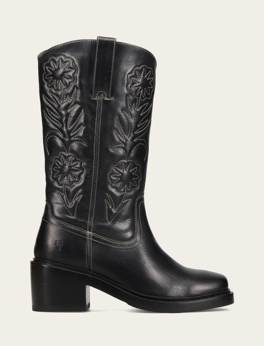 Women's Black Kate Deco Stitch Boot Frye Outlet
