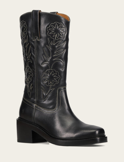 Women's Black Kate Deco Stitch Boot Frye Outlet