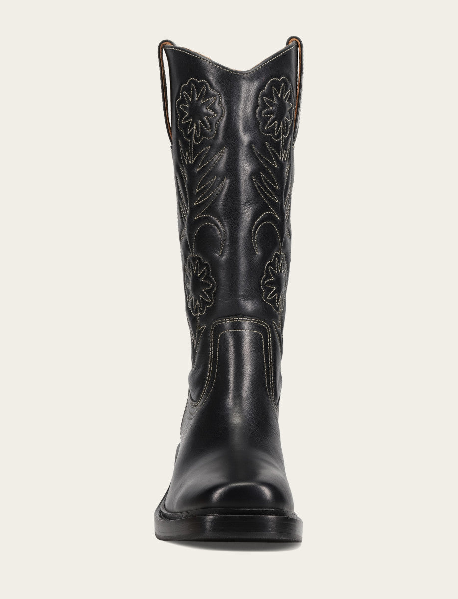 Women's Black Kate Deco Stitch Boot Frye Outlet