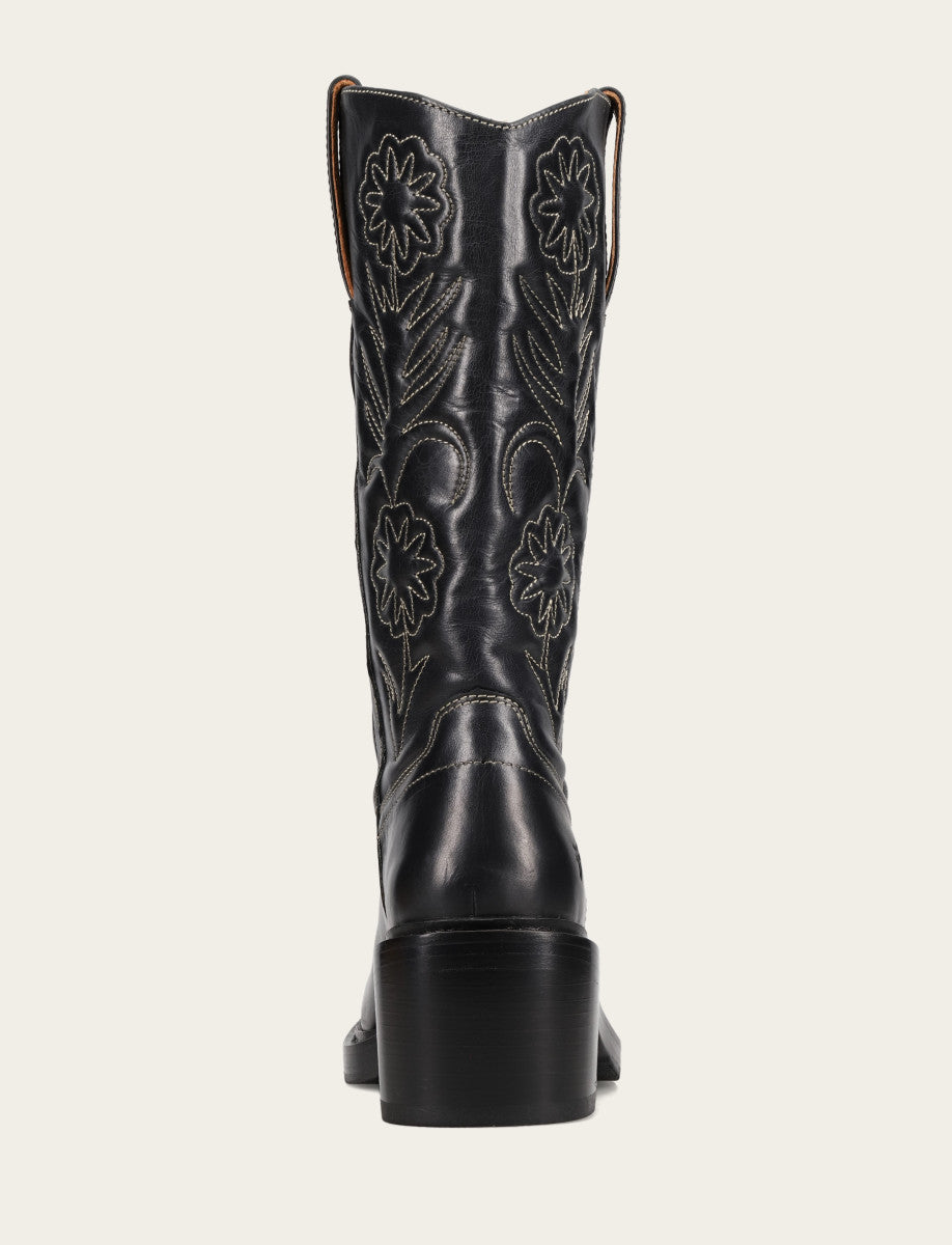 Women's Black Kate Deco Stitch Boot Frye Outlet