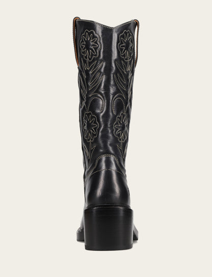 Women's Black Kate Deco Stitch Boot Frye Outlet