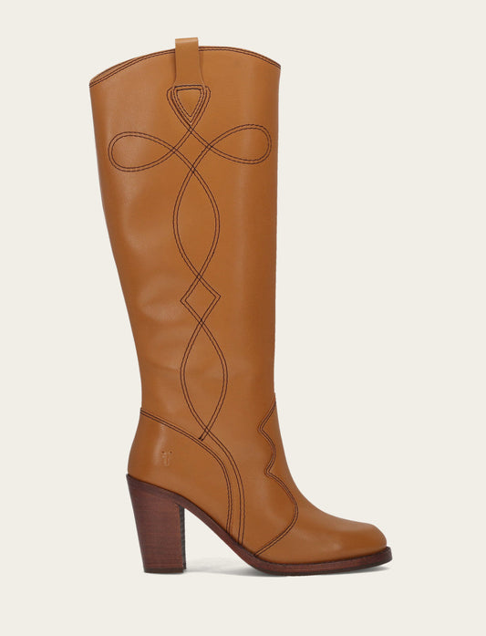 Women’s Caramel Corinne Deco Stitch Tall Boots Frye Near me