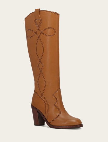 Women’s Caramel Corinne Deco Stitch Tall Boots Frye Near me