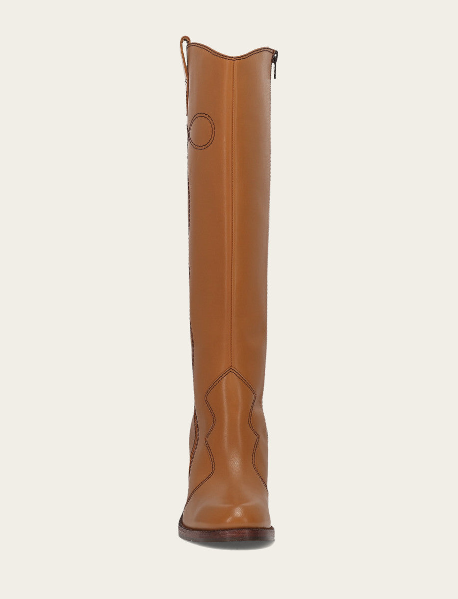 Women’s Caramel Corinne Deco Stitch Tall Boots Frye Near me