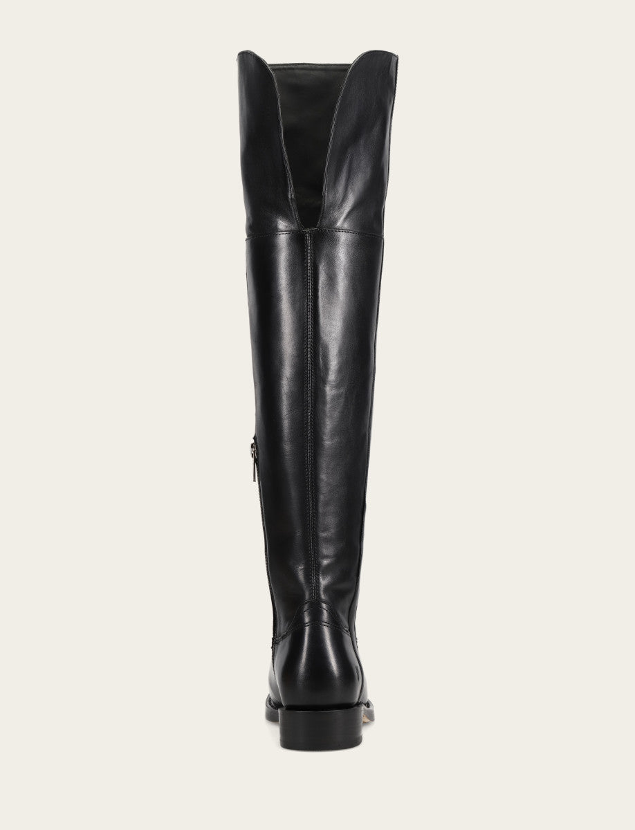 Women's Black Campus Low Heel Over The Knee Boot Frye Online