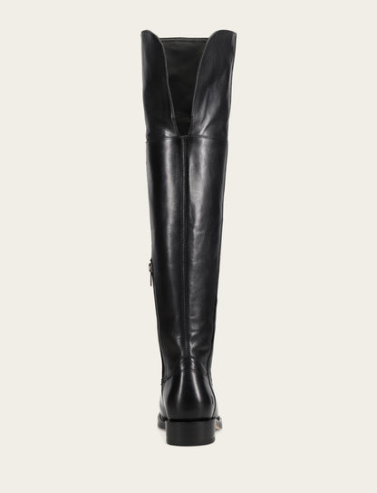 Women's Black Campus Low Heel Over The Knee Boot Frye Online